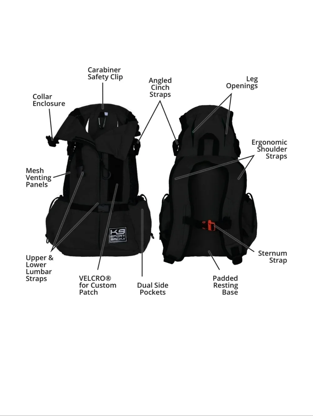 K9 Sport Sack Air 2 Forward Facing Dog Carrier Backpack SMALL